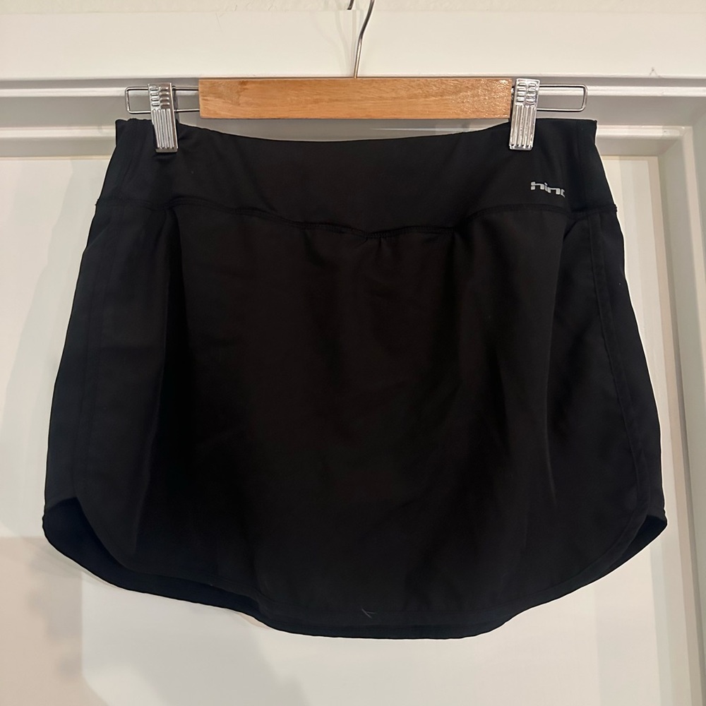 Black Athletic Skirt with Logo